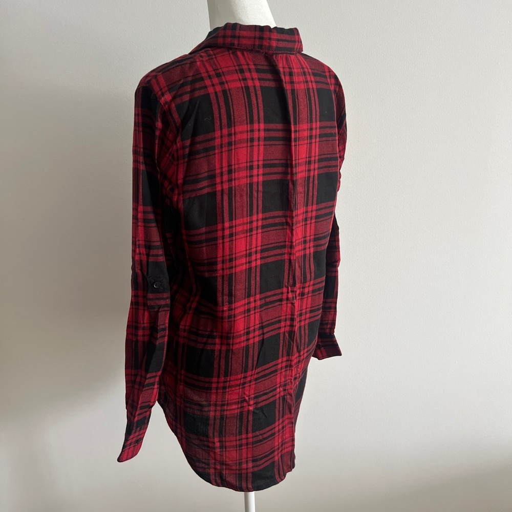 Dex Red and Black Plaid Button-Down Shirt - Picture 3 of 5